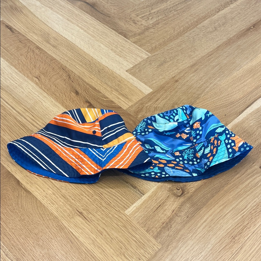 Lot of Two Colorful Swim Hats